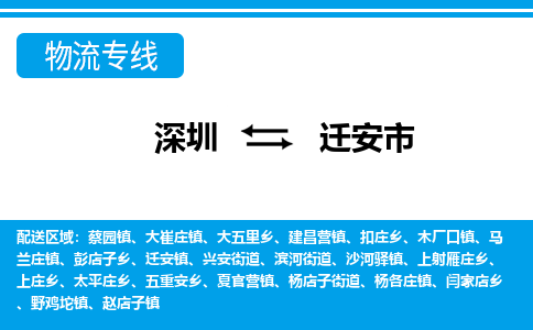 深圳到遷安市物流專(zhuān)線-深圳至遷安市貨運(yùn)公司