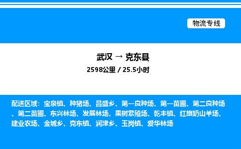武漢到克東縣物流專(zhuān)線-武漢至克東縣貨運(yùn)公司
